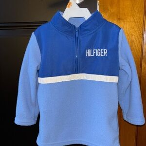 Tommy Hilfiger Kids Two-Tone Blue Fleece Sweatshirt